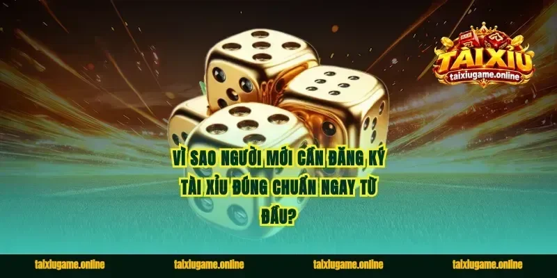 Vì sao người mới cần đăng ký tài xỉu đúng chuẩn ngay từ đầu?