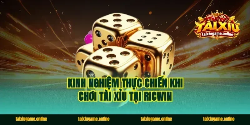 Kinh nghiệm thực chiến khi chơi Tài Xỉu tại Ricwin
