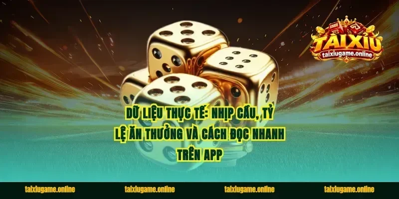 Dữ liệu thực tế: nhịp cầu, tỷ lệ ăn thưởng và cách đọc nhanh trên app