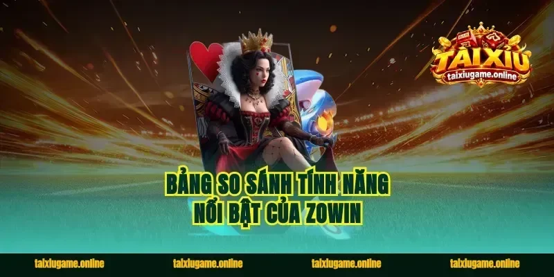 Bảng So Sánh Tính Năng Nổi Bật Của Zowin